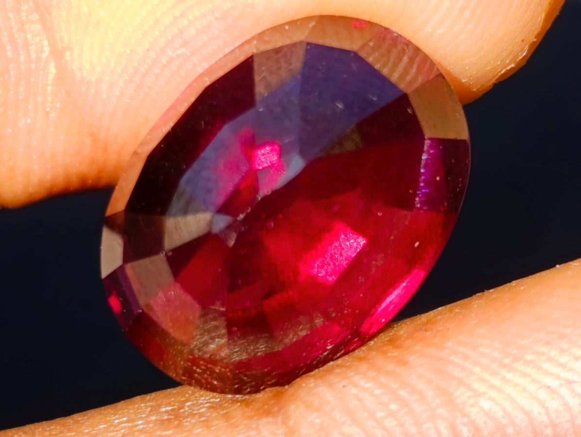 Polished 14.5 Carat Rhodolite Garnet Faceted Stone x 1 From Tanga, Tanzania