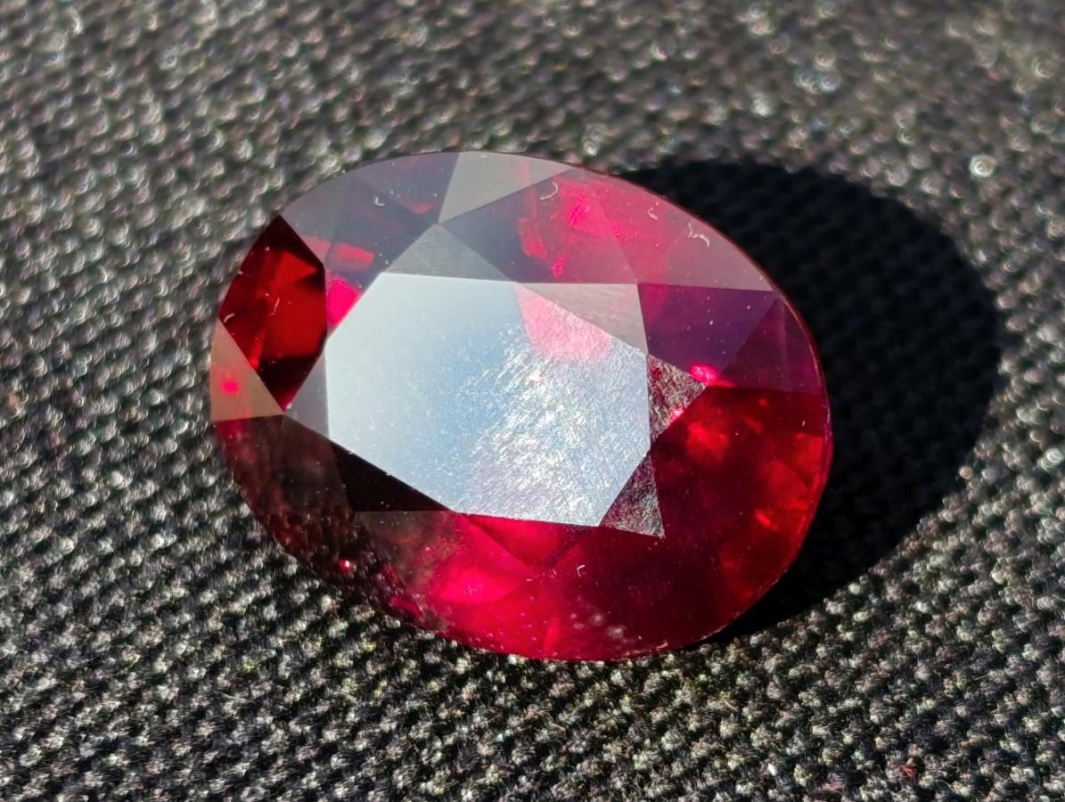 Polished 14.5 Carat Rhodolite Garnet Faceted Stone x 1 From Tanga, Tanzania