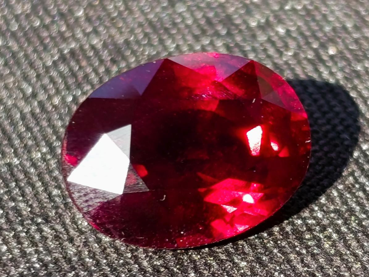 Polished 14.5 Carat Rhodolite Garnet Faceted Stone x 1 From Tanga, Tanzania