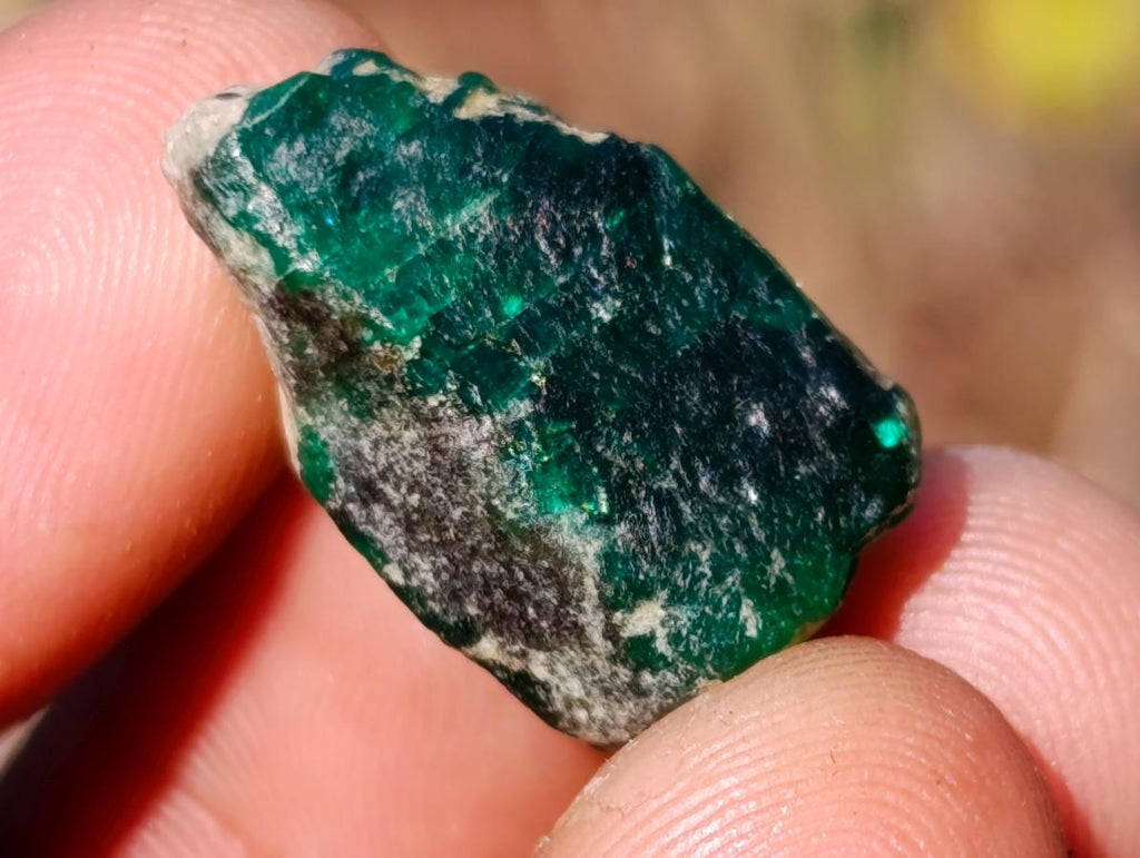 Natural 21 Carat Sandawana Emerald Crystal x 1 From Sandawana, Zimbabwe