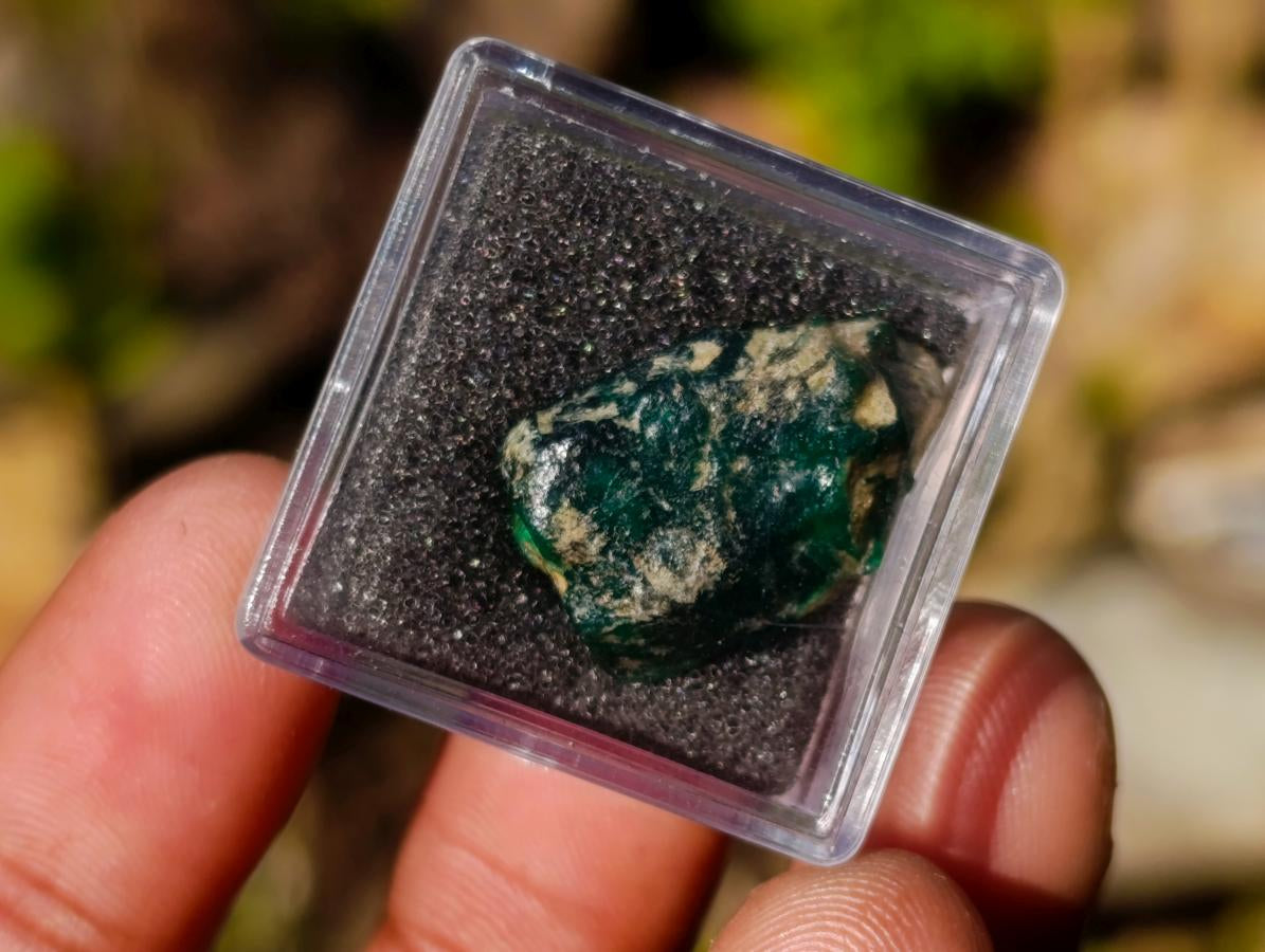 Natural 21 Carat Sandawana Emerald Crystal x 1 From Sandawana, Zimbabwe
