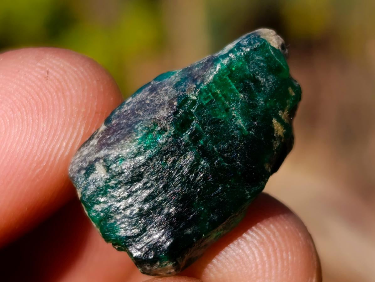 Natural 21 Carat Sandawana Emerald Crystal x 1 From Sandawana, Zimbabwe