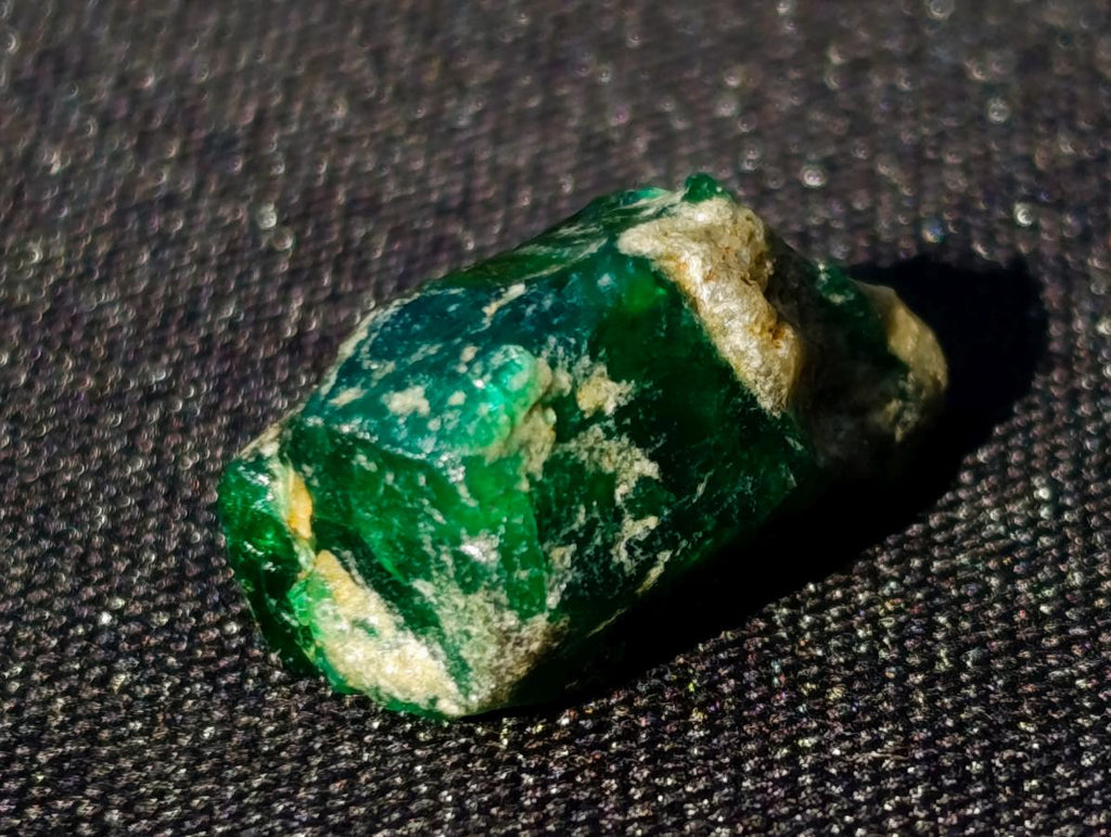 Natural 21 Carat Sandawana Emerald Crystal x 1 From Sandawana, Zimbabwe