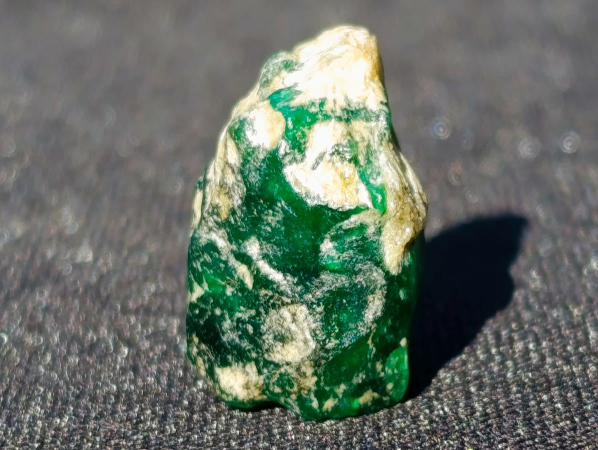 Natural 21 Carat Sandawana Emerald Crystal x 1 From Sandawana, Zimbabwe