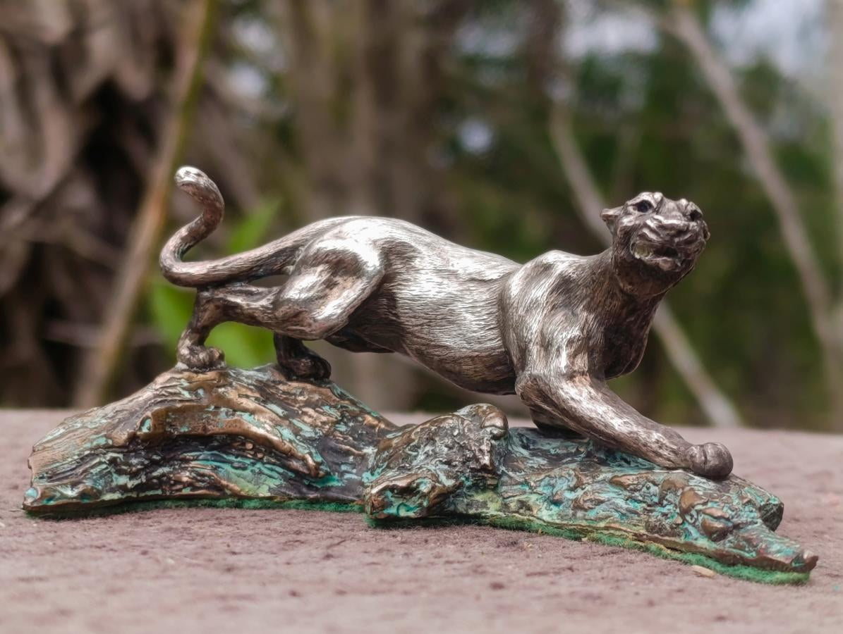 Hand Made Sterling Silver Plated Pure Copper Lioness Casting x 1 From South Africa