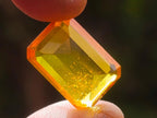 Polished Superb Clear Honey Orange Fossil Amber Faceted Stone x 1 From Poland
