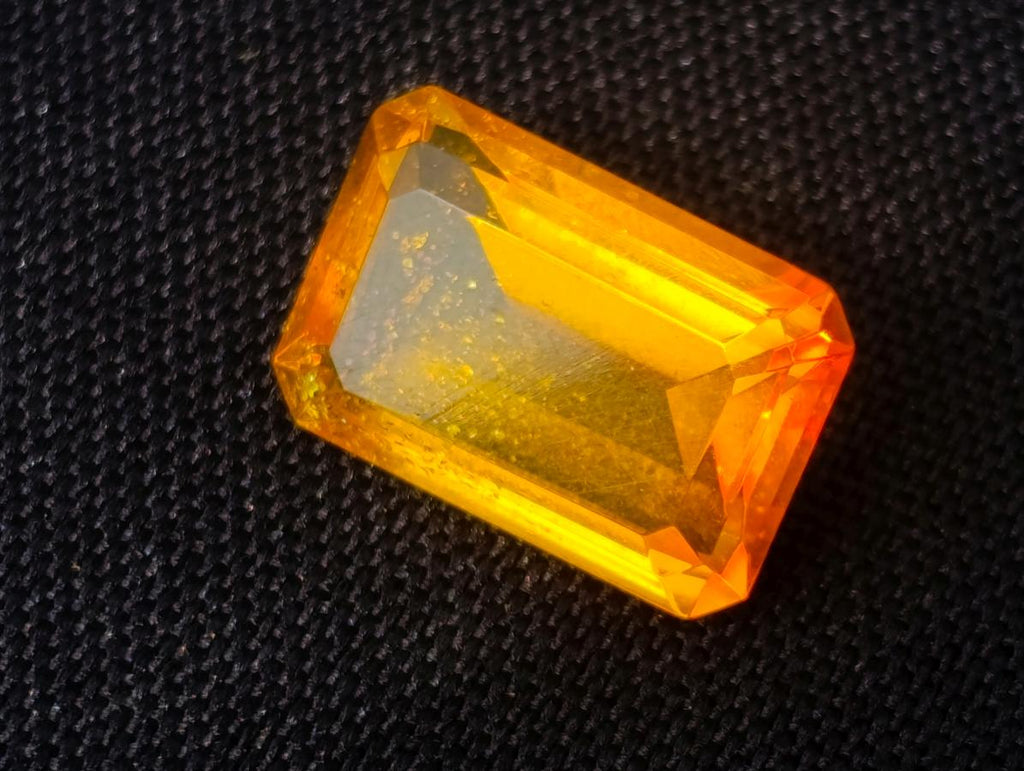 Polished Superb Clear Honey Orange Fossil Amber Faceted Stone x 1 From Poland
