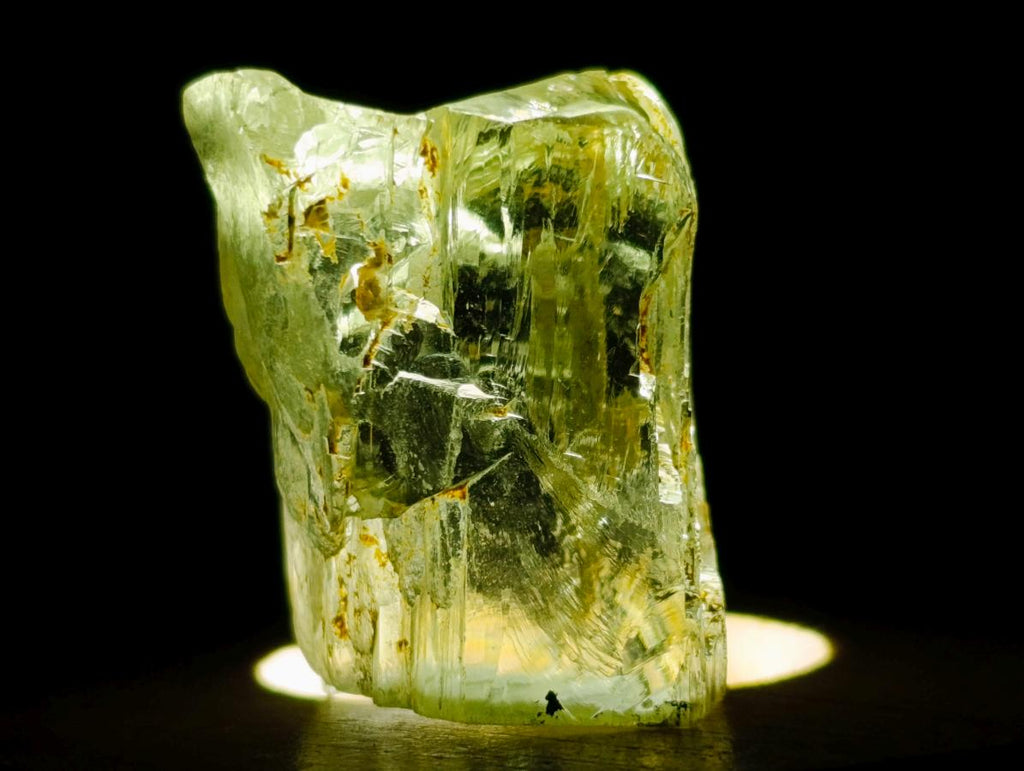 Natural 300 Carat Pair of Clear Triphane Rough Faceting Crystals x 1 From Afghanistan