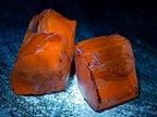 Natural 300 Carat Pair of Clear Triphane Rough Faceting Crystals x 1 From Afghanistan