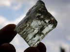 Natural 300 Carat Pair of Clear Triphane Rough Faceting Crystals x 1 From Afghanistan