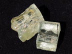 Natural 300 Carat Pair of Clear Triphane Rough Faceting Crystals x 1 From Afghanistan