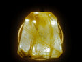 Hand Made Golden Rutilated Quartz in 9 ct Gold Pendant x 1 From Madagascar