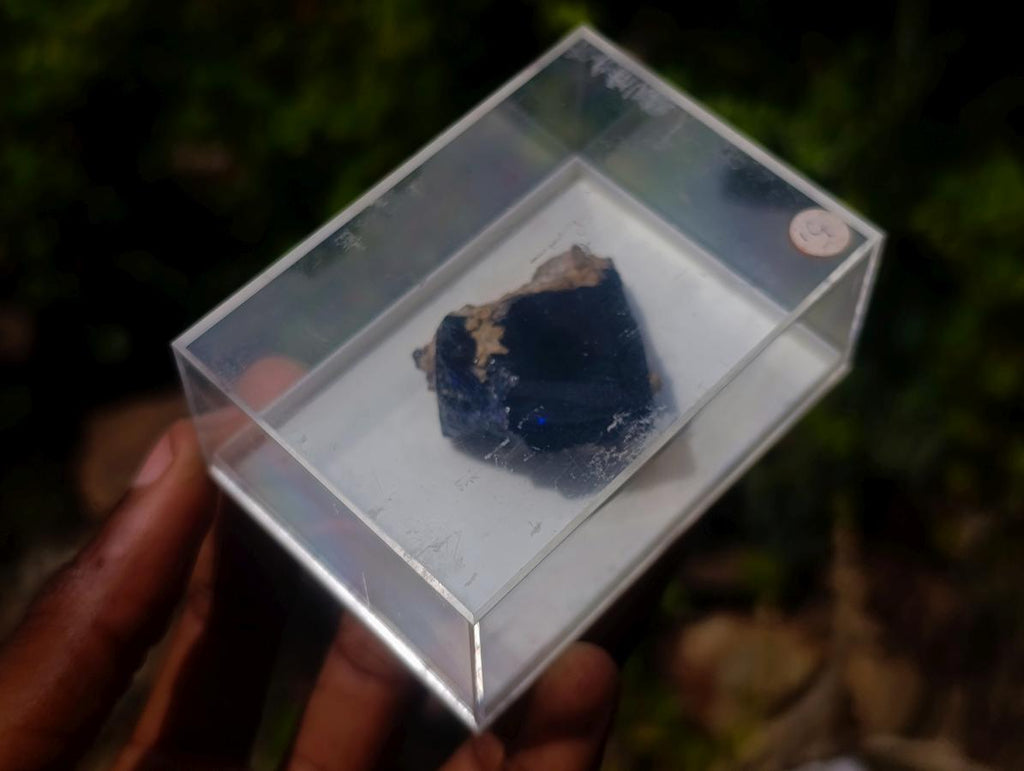 Natural Large Super Shiny Gemmy Tsumeb 4th Level Azurite Crystal x 1 From Tsumeb, Namibia