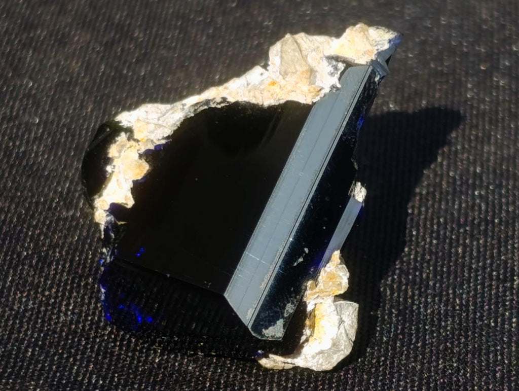 Natural Large Super Shiny Gemmy Tsumeb 4th Level Azurite Crystal x 1 From Tsumeb, Namibia