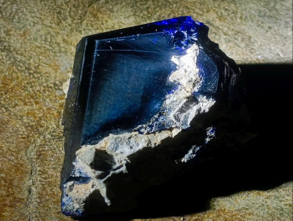 Natural Large Super Shiny Gemmy Tsumeb 4th Level Azurite Crystal x 1 From Tsumeb, Namibia
