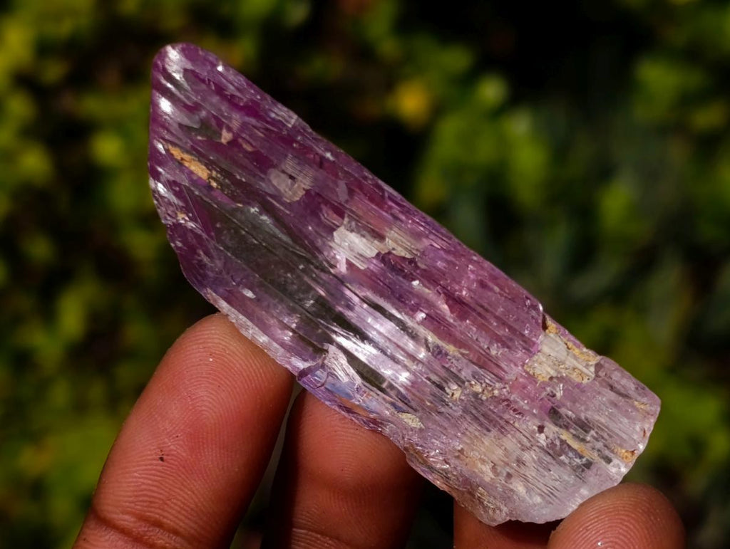 Natural Bright and Beautiful Pink Kunzite Gemmy Crystal x 1 From Afghanistan