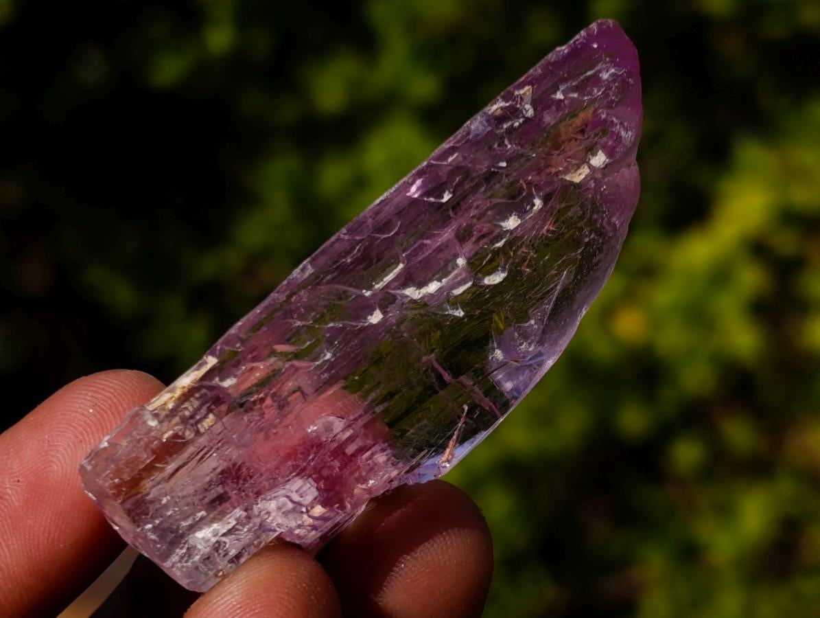 Natural Bright and Beautiful Pink Kunzite Gemmy Crystal x 1 From Afghanistan