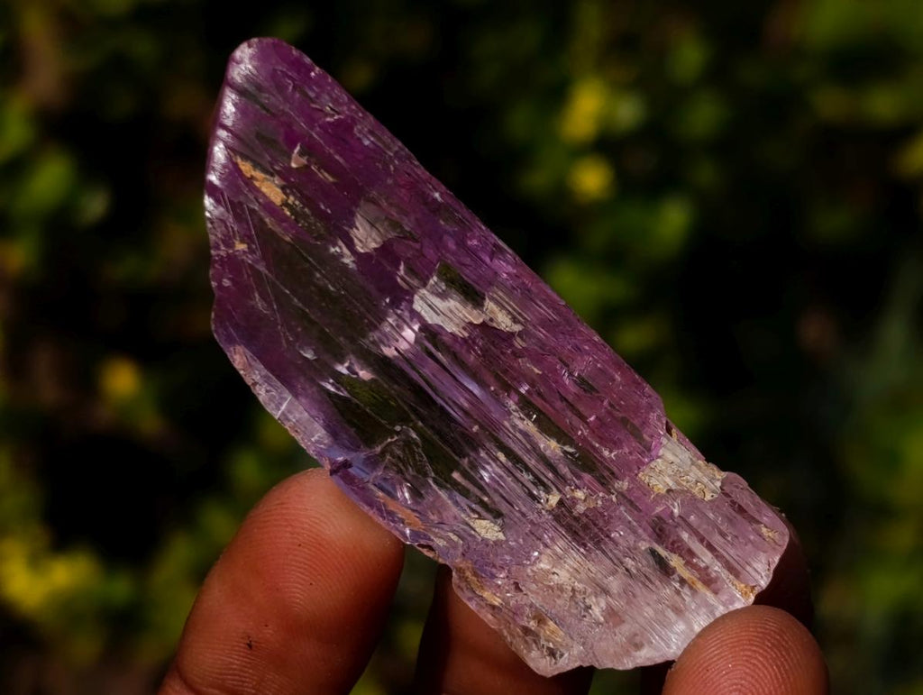 Natural Bright and Beautiful Pink Kunzite Gemmy Crystal x 1 From Afghanistan