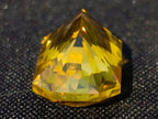 Polished Fancy Checkerboard Cushion Rectangular Citrine Faceted Stone x 1 From South Africa