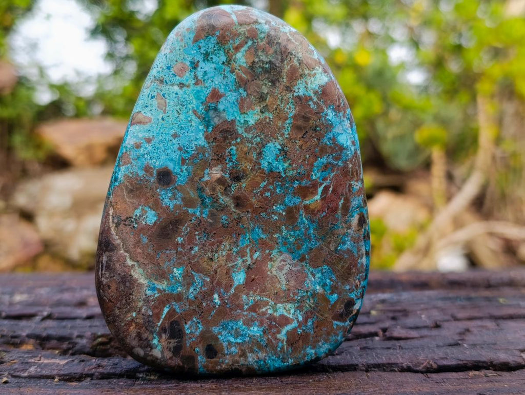 Polished Large Unusual Shattuckite Display Free Form x 1 From Kaokoveld, Namibia