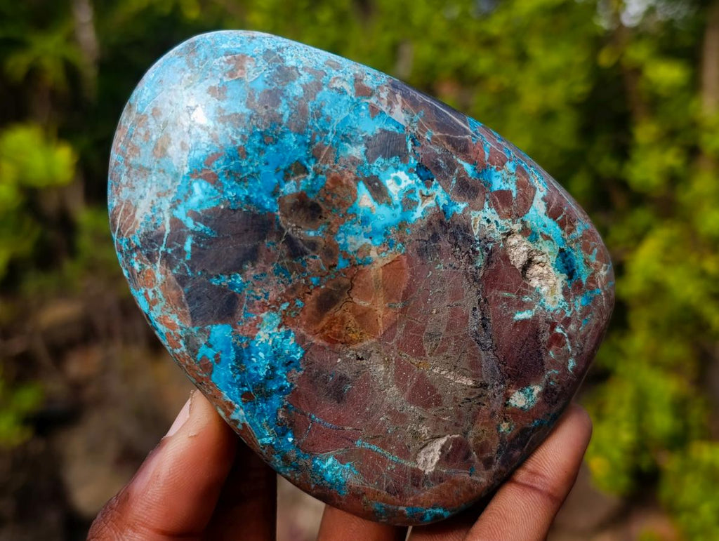 Polished Large Unusual Shattuckite Display Free Form x 1 From Kaokoveld, Namibia