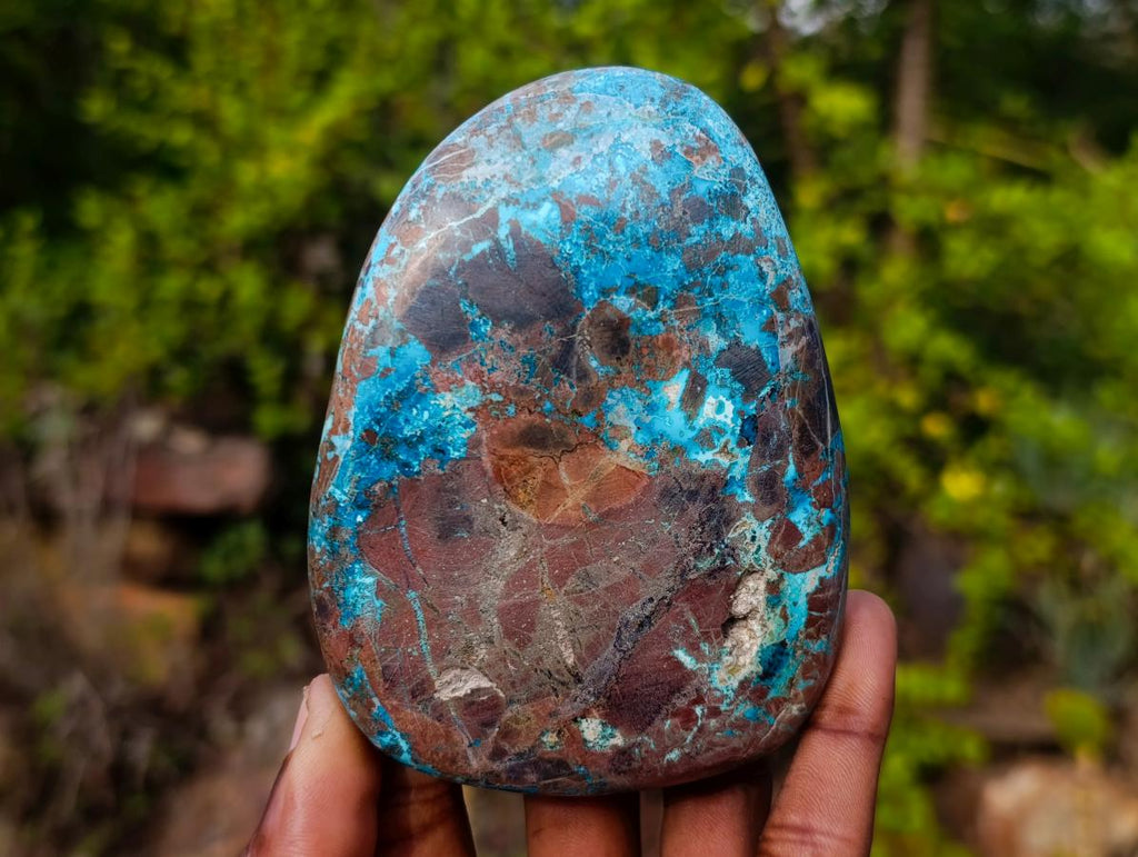 Polished Large Unusual Shattuckite Display Free Form x 1 From Kaokoveld, Namibia