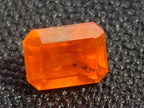 Polished Set of 7 Rare Bright Mandarin Garnet Faceted Stones x 1 From Sperrgebiet, Namibia