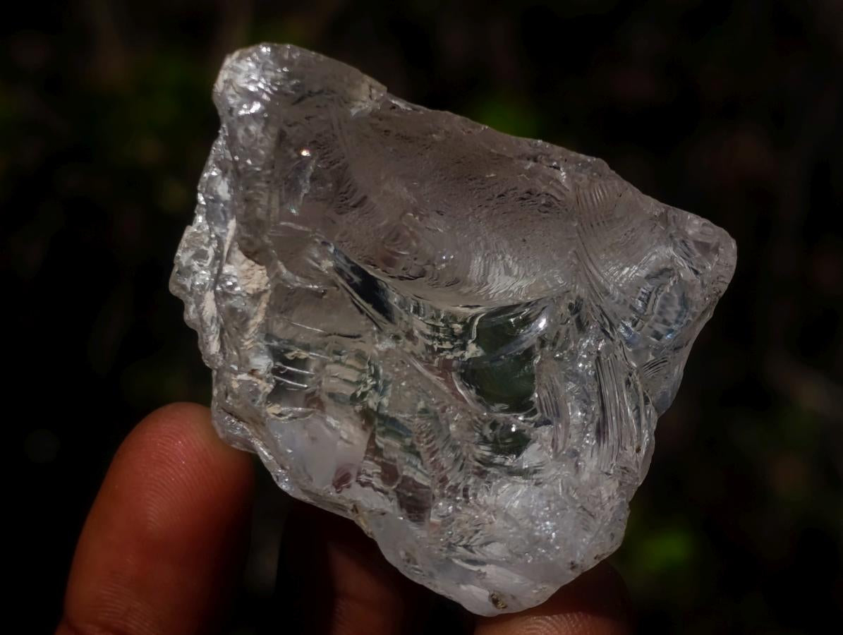Natural Large Rough Clear Silver Topaz Cutting Material x 1 From Madagascar