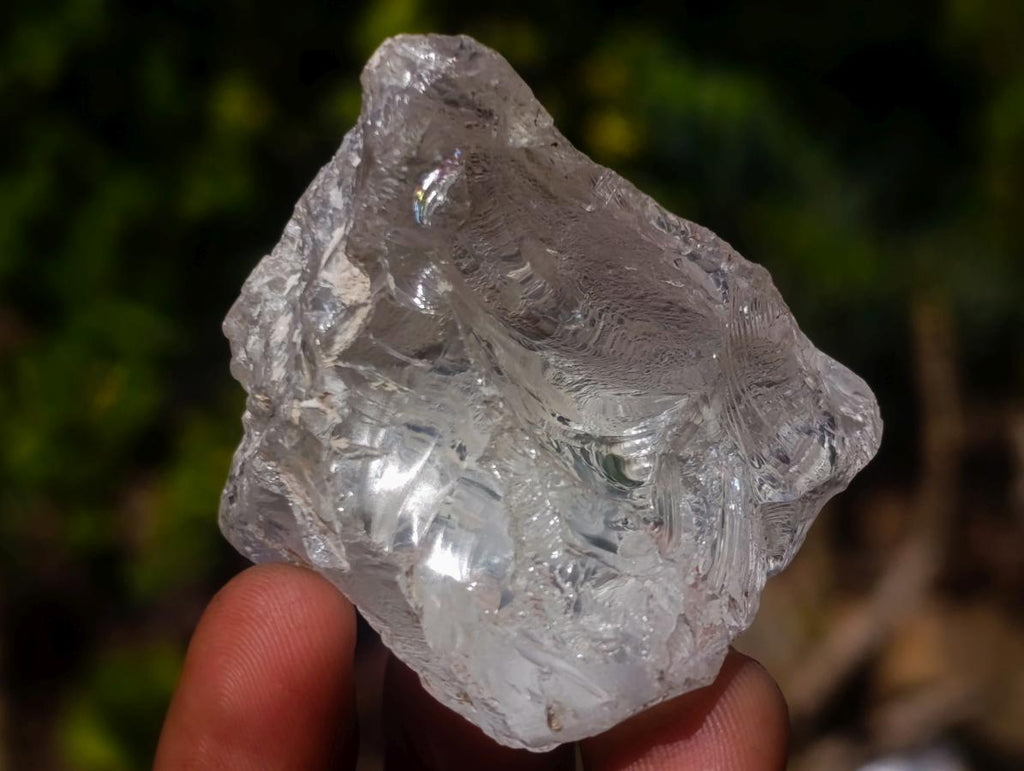 Natural Large Rough Clear Silver Topaz Cutting Material x 1 From Madagascar
