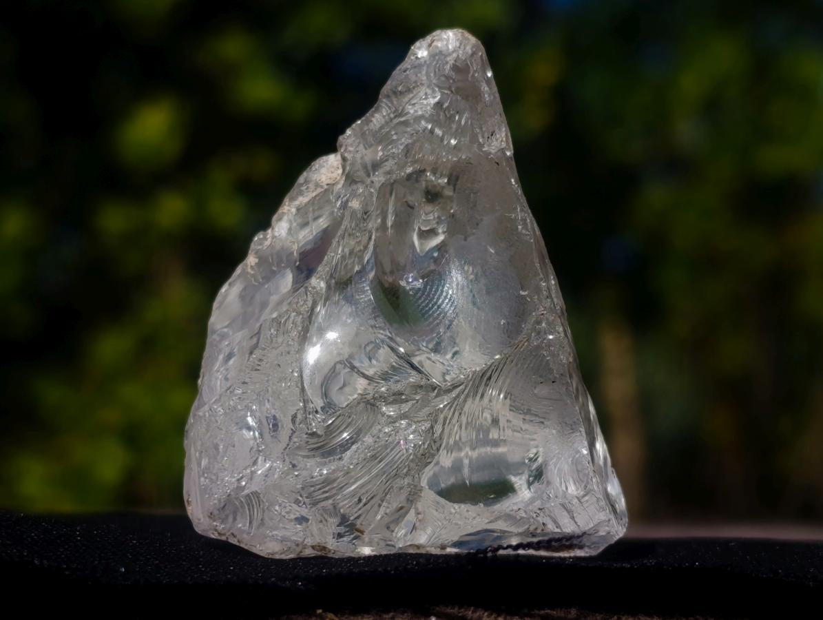 Natural Large Rough Clear Silver Topaz Cutting Material x 1 From Madagascar