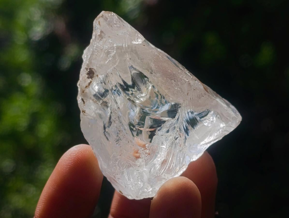 Natural Large Rough Clear Silver Topaz Cutting Material x 1 From Madagascar