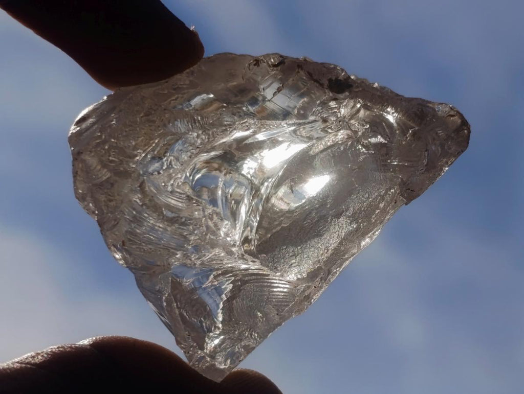 Natural Large Rough Clear Silver Topaz Cutting Material x 1 From Madagascar