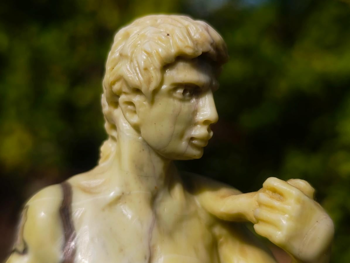 Hand Made African Butter Jade Replica of Michelangelo's David x 1 From Bronkhorstspruit, South Africa
