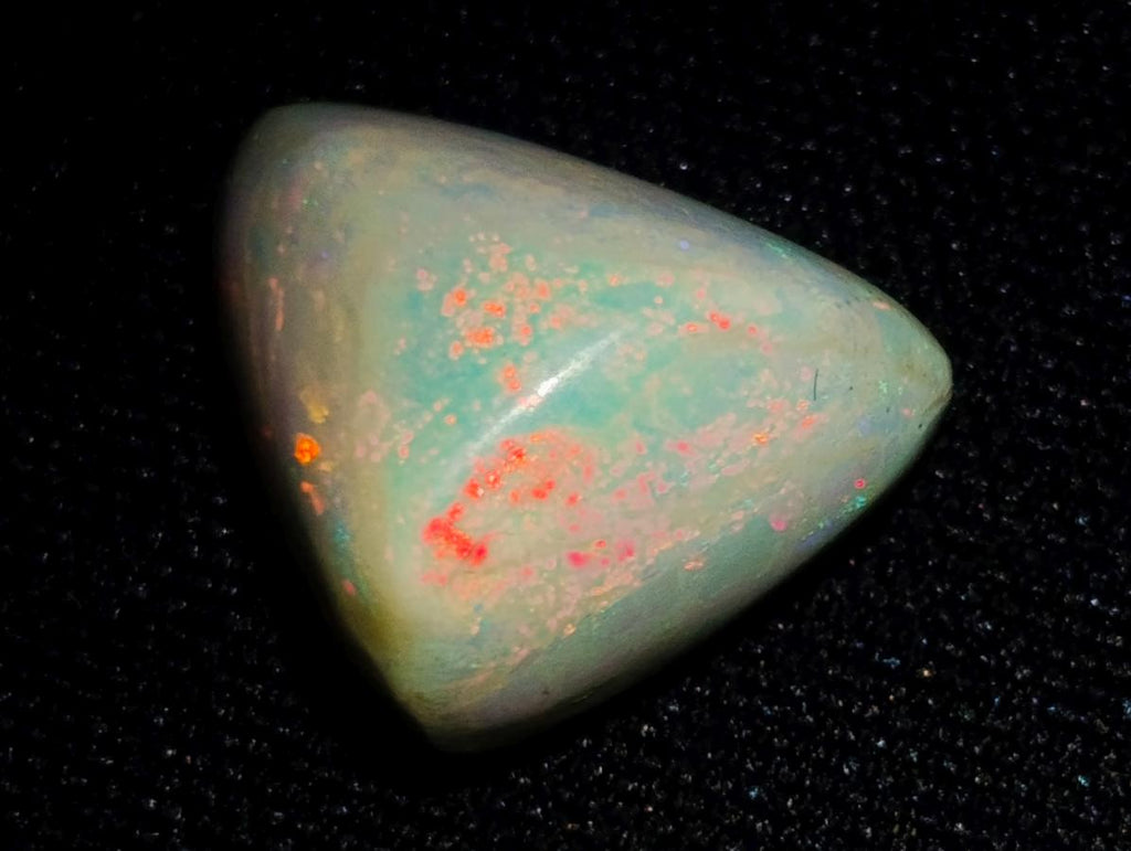Polished Hydrophane White Opal Cabochon x 1 From Welo, Ethiopia