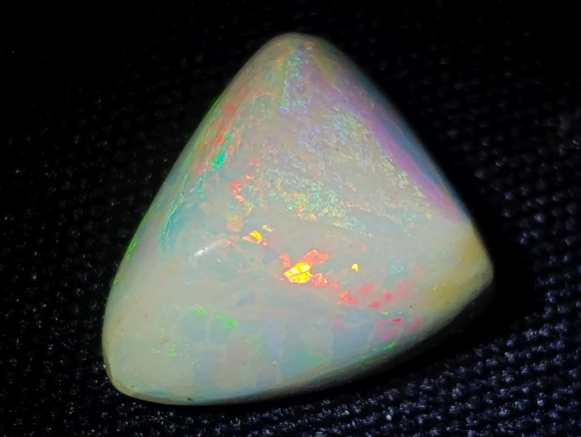 Polished Hydrophane White Opal Cabochon x 1 From Welo, Ethiopia