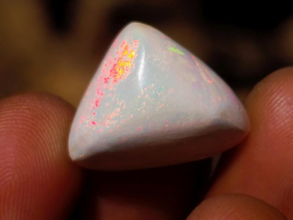 Polished Hydrophane White Opal Cabochon x 1 From Welo, Ethiopia