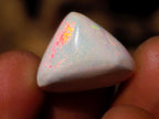 Polished Hydrophane White Opal Cabochon x 1 From Welo, Ethiopia