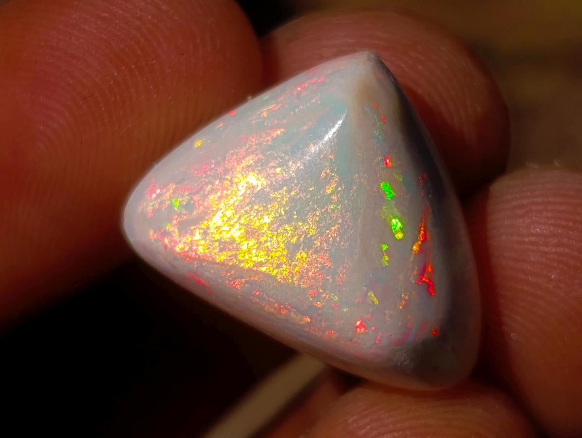 Polished Hydrophane White Opal Cabochon x 1 From Welo, Ethiopia