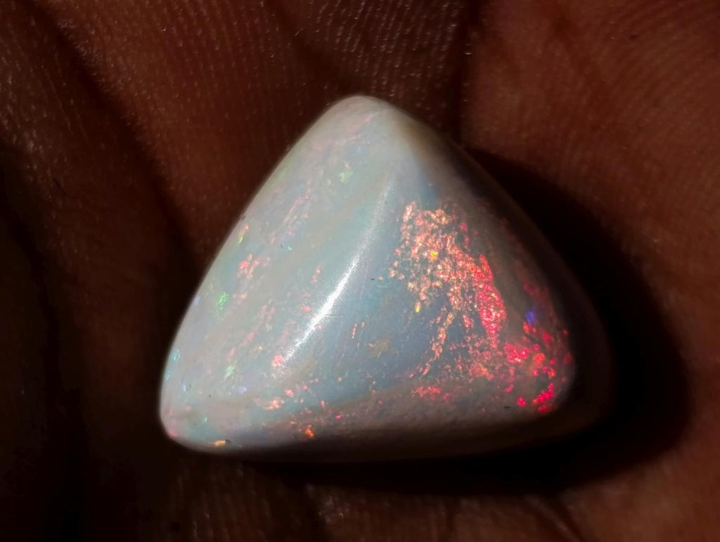 Polished Hydrophane White Opal Cabochon x 1 From Welo, Ethiopia