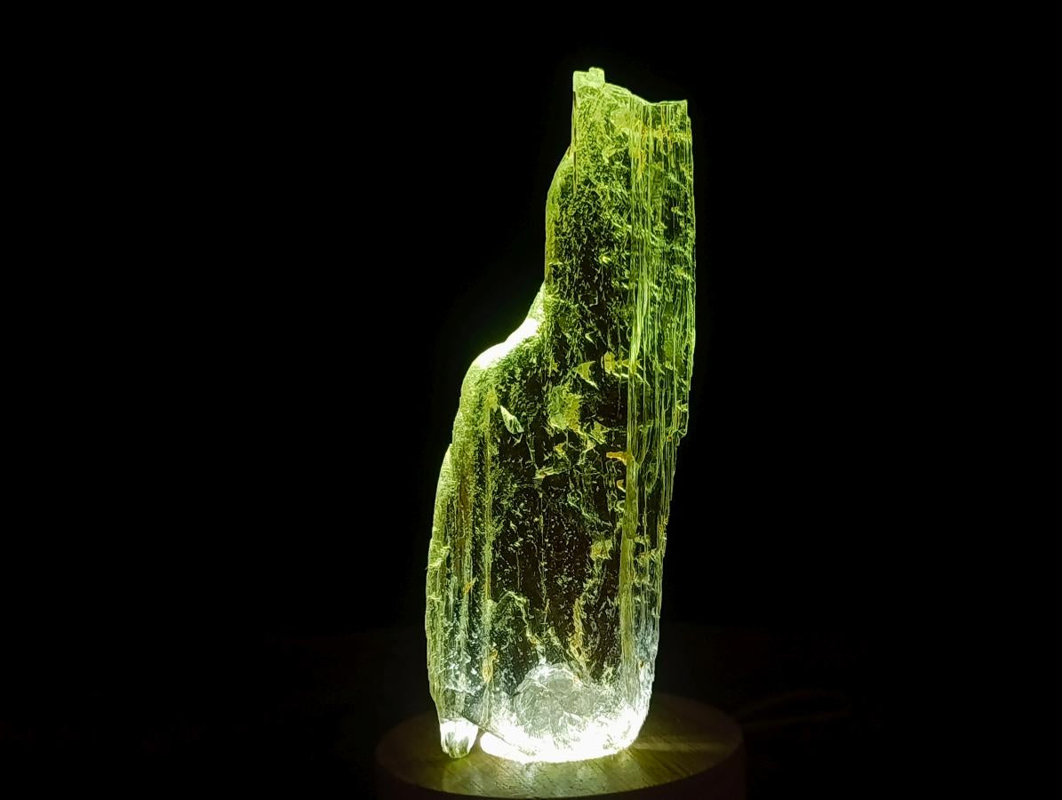 Natural Clear Yellow Green Hiddenite Spodumene Bladed Crystal x 1 From Afghanistan