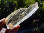 Natural Clear Yellow Green Hiddenite Spodumene Bladed Crystal x 1 From Afghanistan