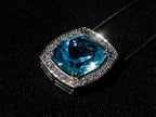 Hand Made Superb Swiss Blue Topaz Necklace x 1 From South Africa