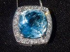 Hand Made Superb Swiss Blue Topaz Necklace x 1 From South Africa