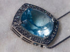 Hand Made Superb Swiss Blue Topaz Necklace x 1 From South Africa