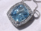 Hand Made Superb Swiss Blue Topaz Necklace x 1 From South Africa