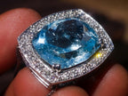 Hand Made Superb Swiss Blue Topaz Necklace x 1 From South Africa