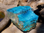 Natural High Gloss Rare Silica Chrysocolla Cabinet Specimen x 1 From Kulukuluku, Congo