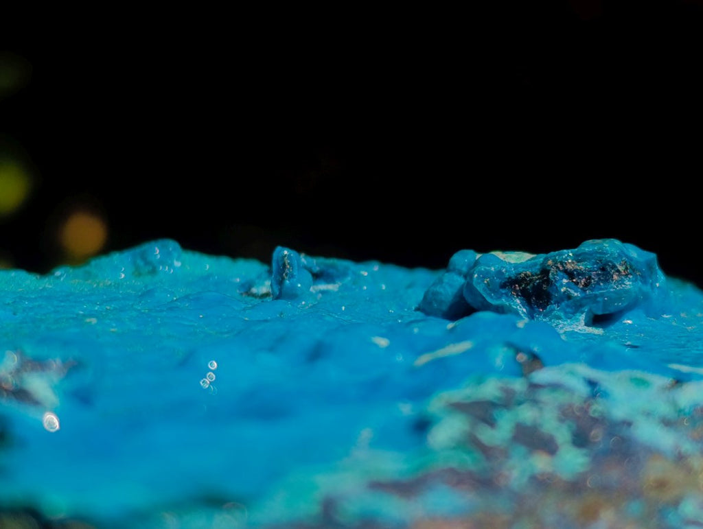 Natural High Gloss Rare Silica Chrysocolla Cabinet Specimen x 1 From Kulukuluku, Congo