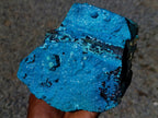 Natural High Gloss Rare Silica Chrysocolla Cabinet Specimen x 1 From Kulukuluku, Congo