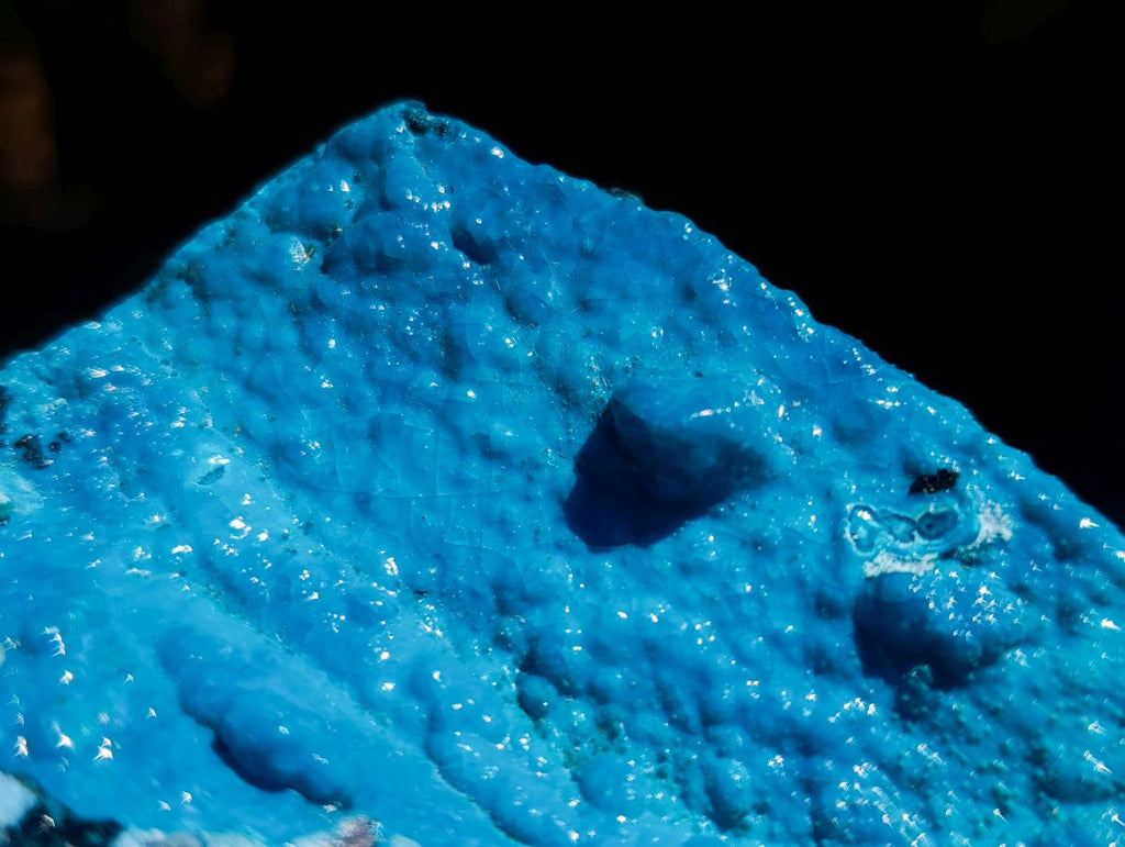 Natural High Gloss Rare Silica Chrysocolla Cabinet Specimen x 1 From Kulukuluku, Congo